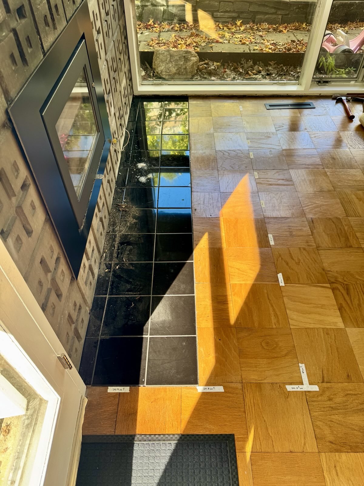 hearth before demolition