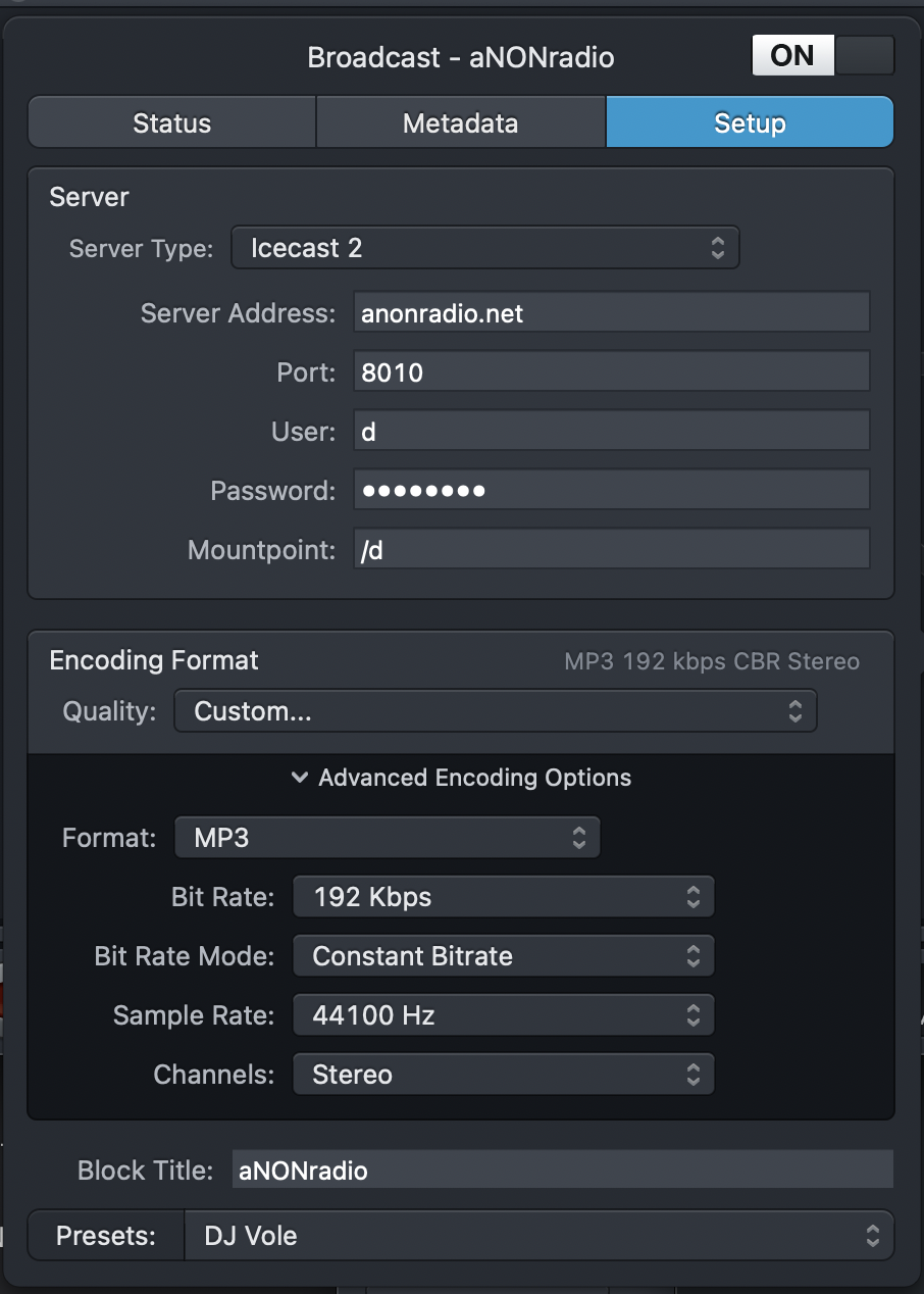 Here's what that block configuration looks like.