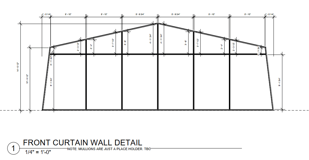 Glass curtain wall details