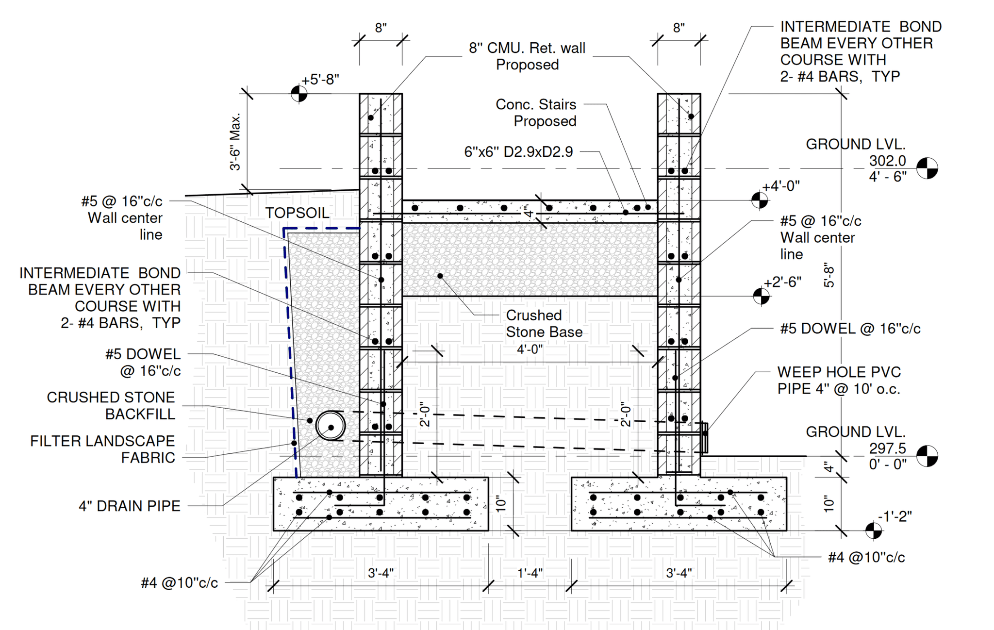 Stair footer detail