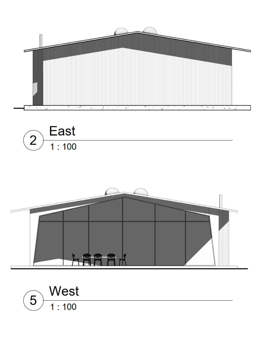 East & West Elevations